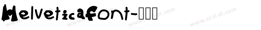 Helvetica font字体转换